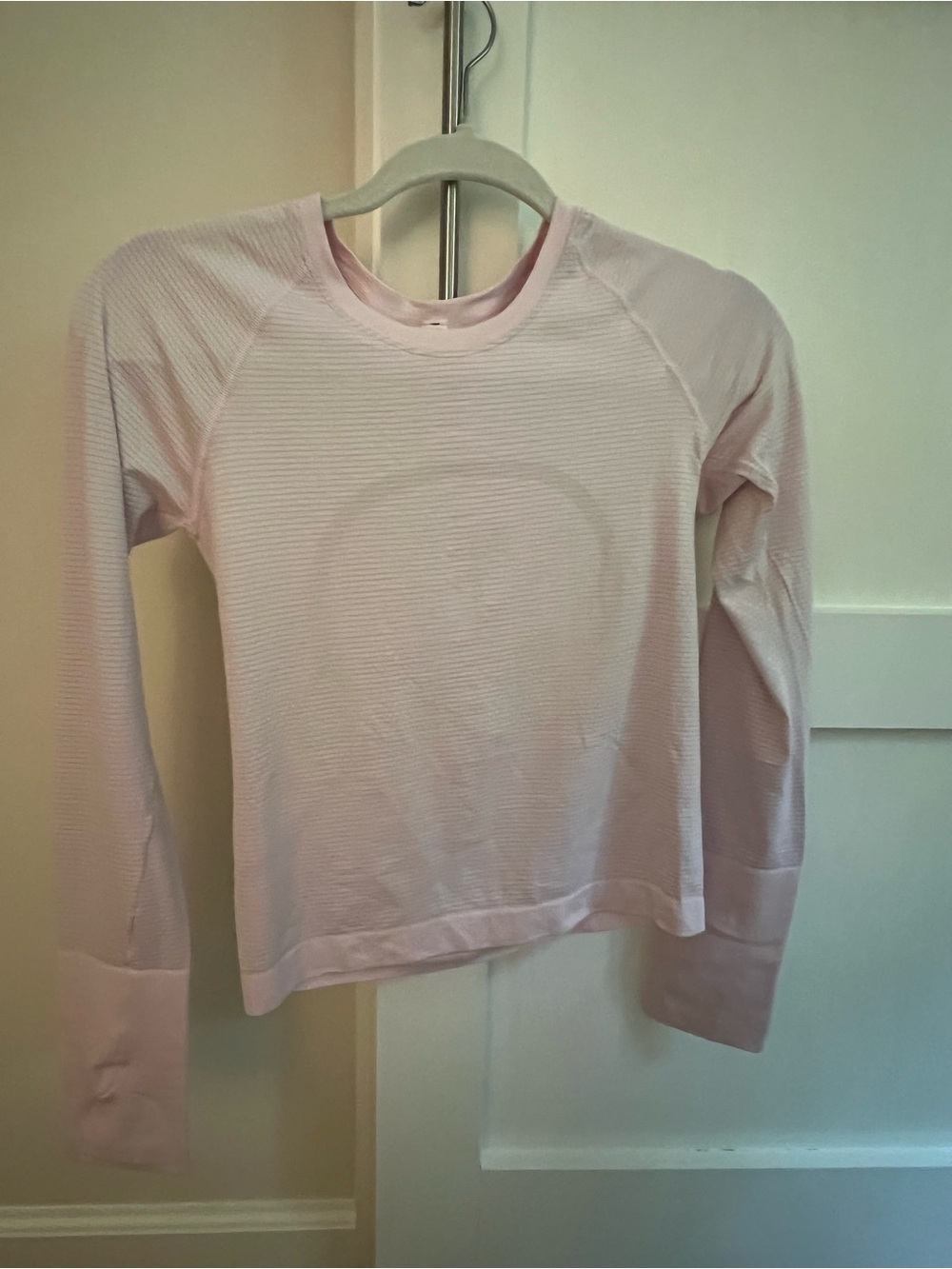lululemon athletica Long-Sleeve Lightweight Top in Pale Pink